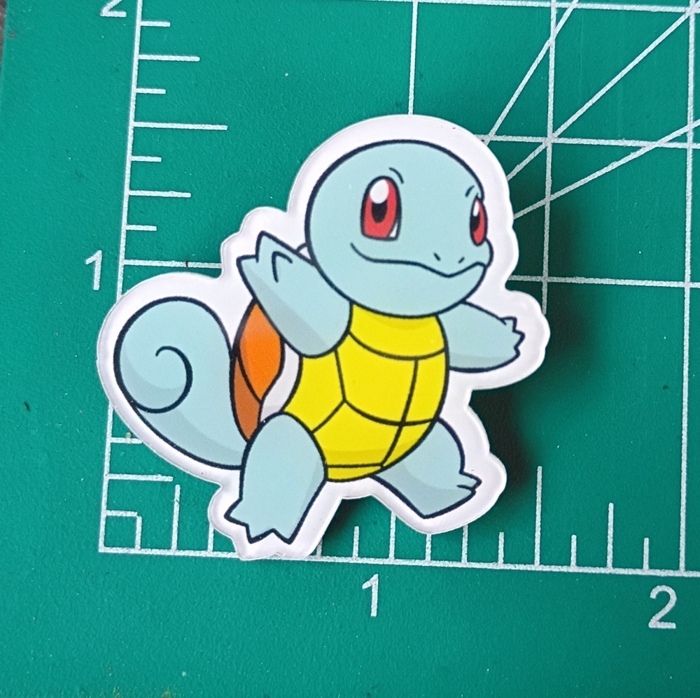 2/$10 Pokemon Squirtle Acrylic Pin